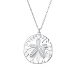 MTL - SAND DOLLAR NECKLACE IN STERLING SILVER