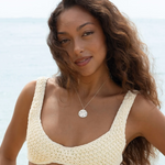 MTL - SAND DOLLAR NECKLACE IN STERLING SILVER