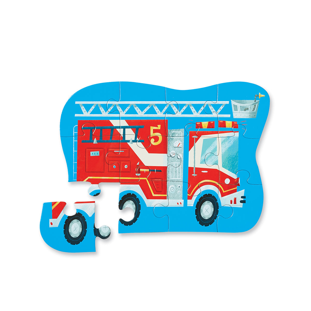 CROCODILE CREEK - MINI PUZZLE 12 PC | FIRE TRUCK
