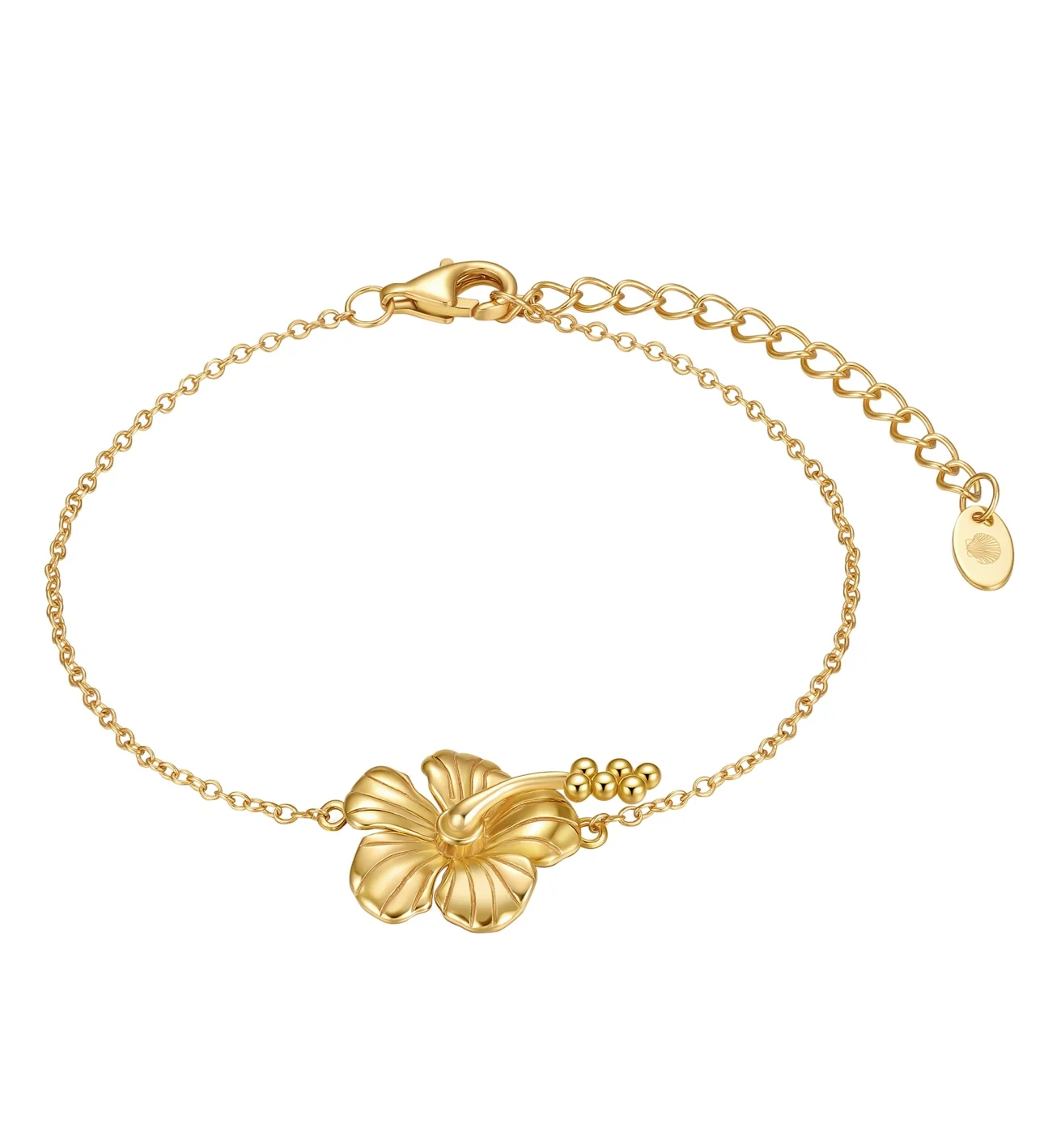 MTL - HIBISCUS BRACELET 18K GOLD VERMEIL