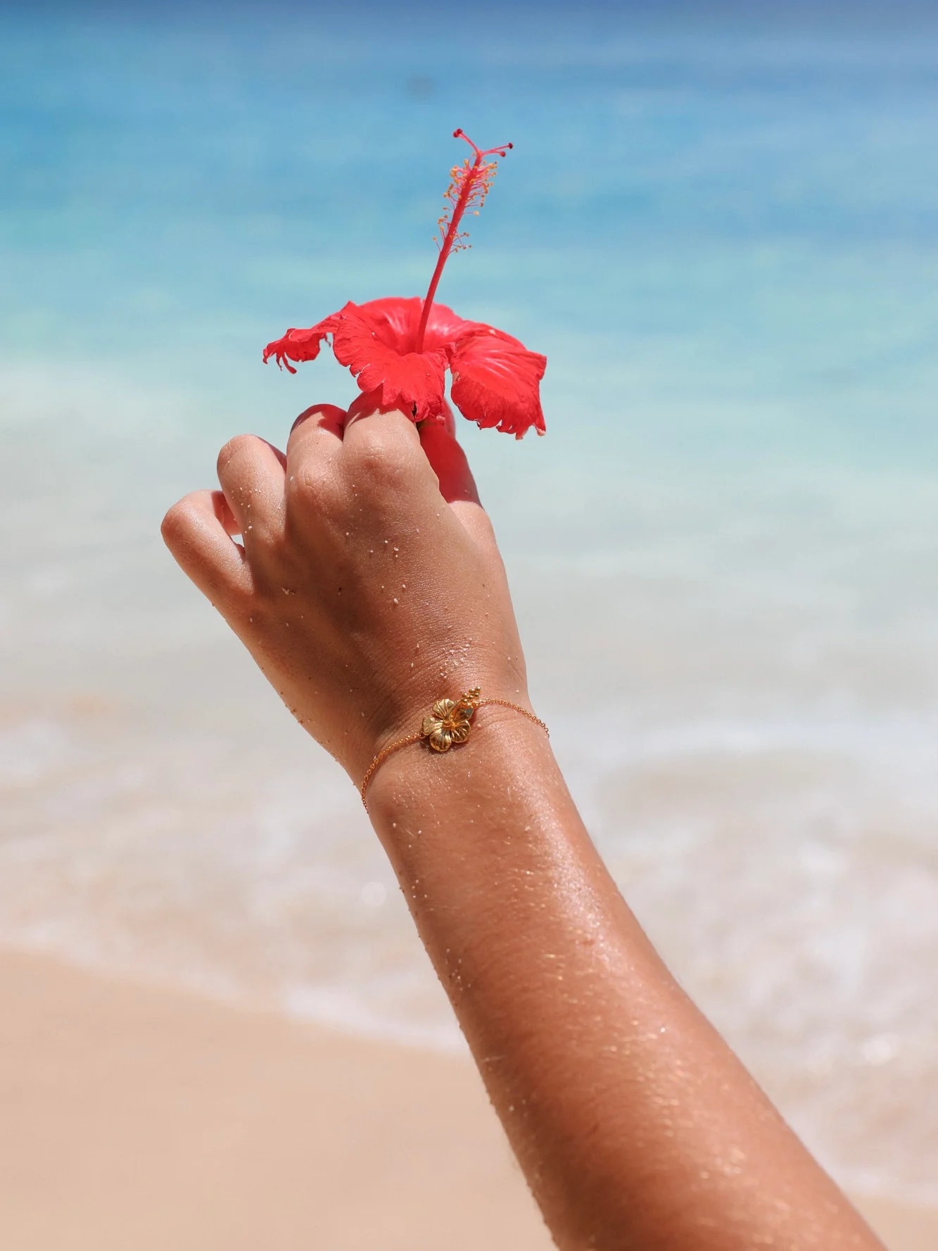 MTL - HIBISCUS BRACELET 18K GOLD VERMEIL