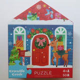 CROCODILE CREEK - FLAT HOUSE PUZZLE 50 PC | SANTA'S WORKSHOP