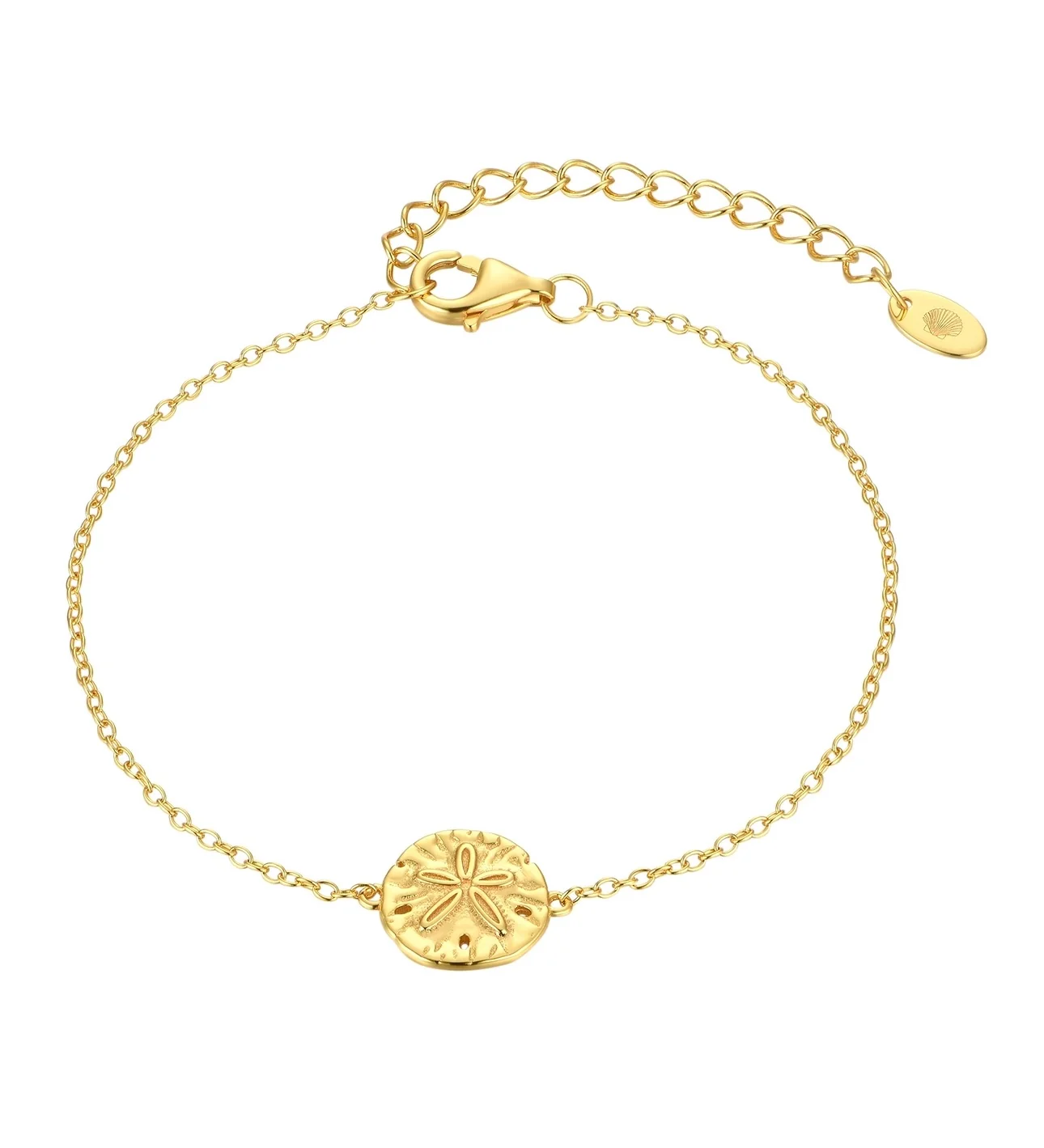 MTL - SAND DOLLAR BRACELET IN 18K GOLD