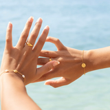 MTL - SAND DOLLAR BRACELET IN 18K GOLD