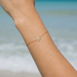 MTL - SAND DOLLAR BRACELET IN 18K GOLD