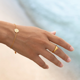 MTL - SAND DOLLAR BRACELET IN 18K GOLD