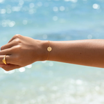 MTL - SAND DOLLAR BRACELET IN 18K GOLD