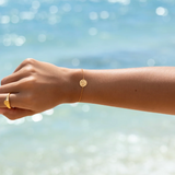 MTL - SAND DOLLAR BRACELET IN 18K GOLD