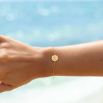 MTL - SAND DOLLAR BRACELET IN 18K GOLD
