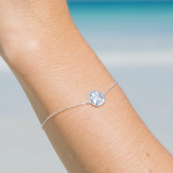 MTL - SAND DOLLAR BRACELET IN STERLING SILVER