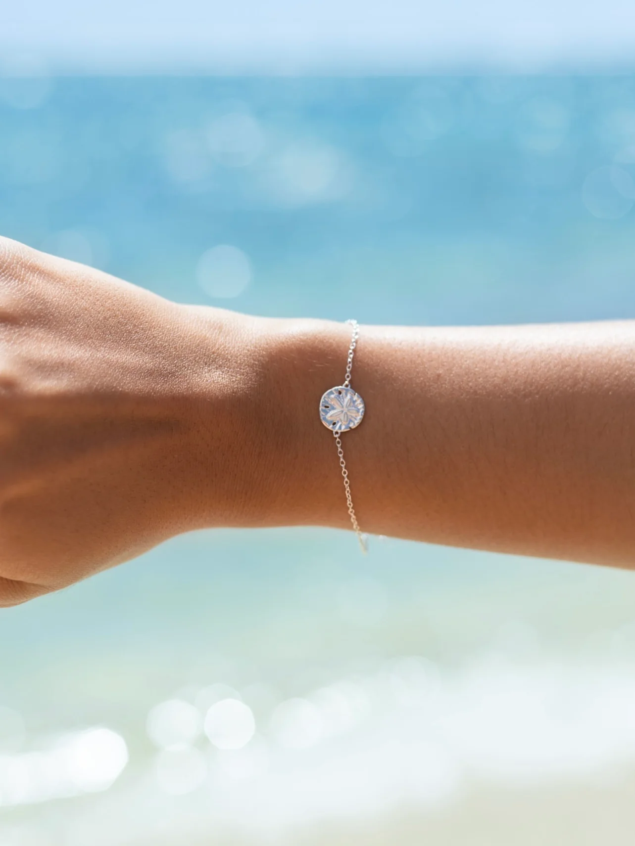 MTL - SAND DOLLAR BRACELET IN STERLING SILVER