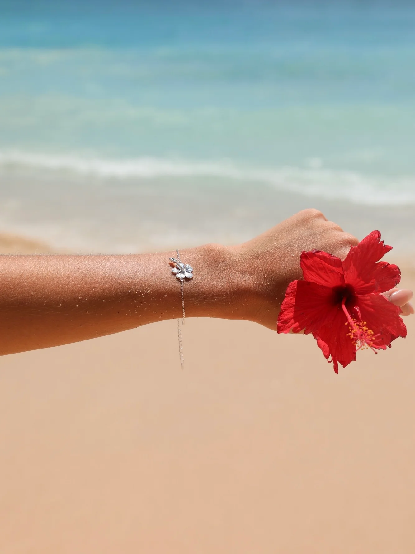 MTL - HIBISCUS BRACELET STERLING SILVER