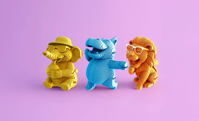 CARTONIC 3D - TRIO SAFARI