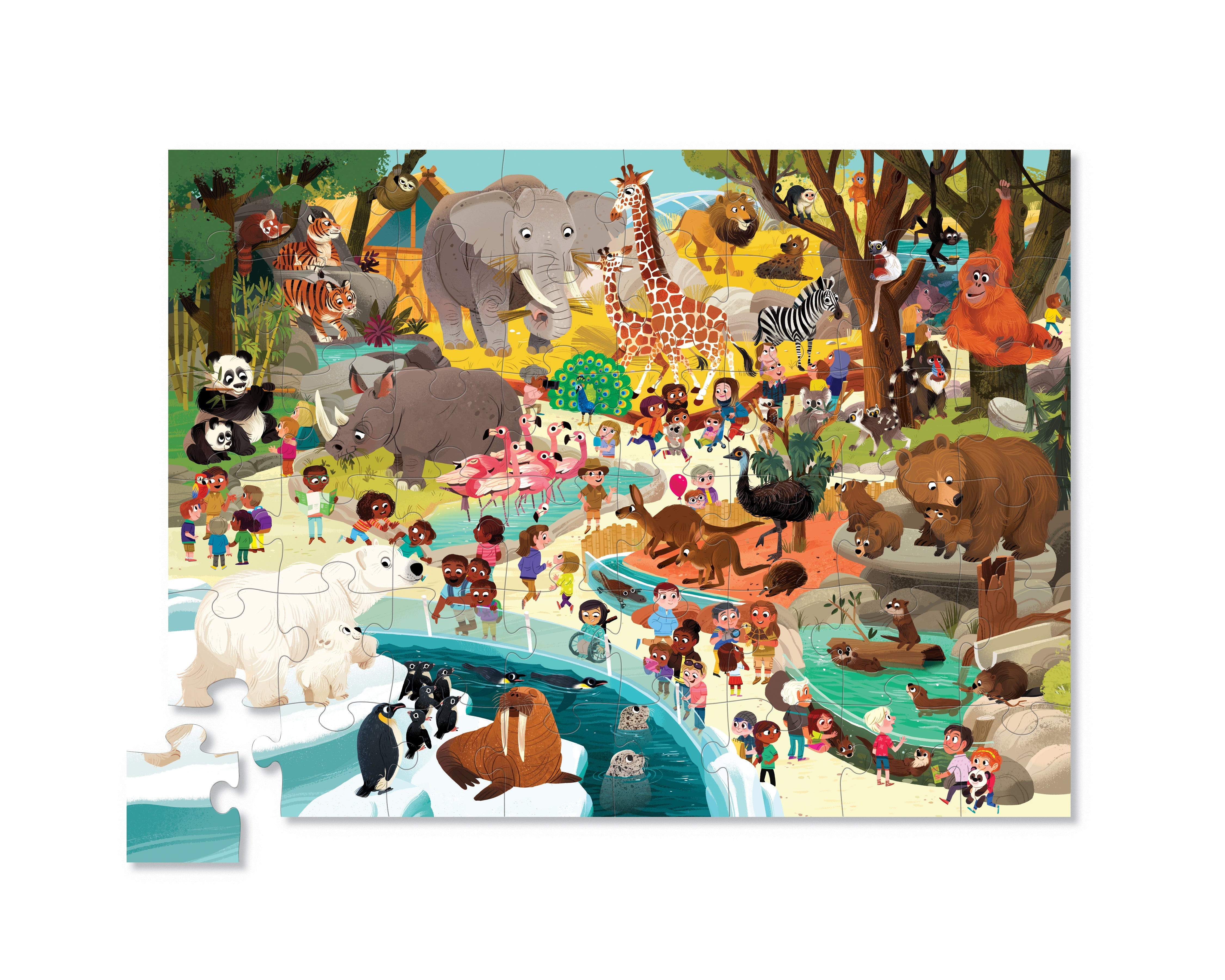 CROCODILE CREEK - DAY AT THE MUSEUM PUZZLE 60 PC | ZOO