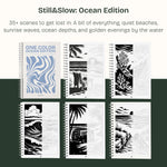 Still&Slow One Colour Colouring Book Ocean Edition