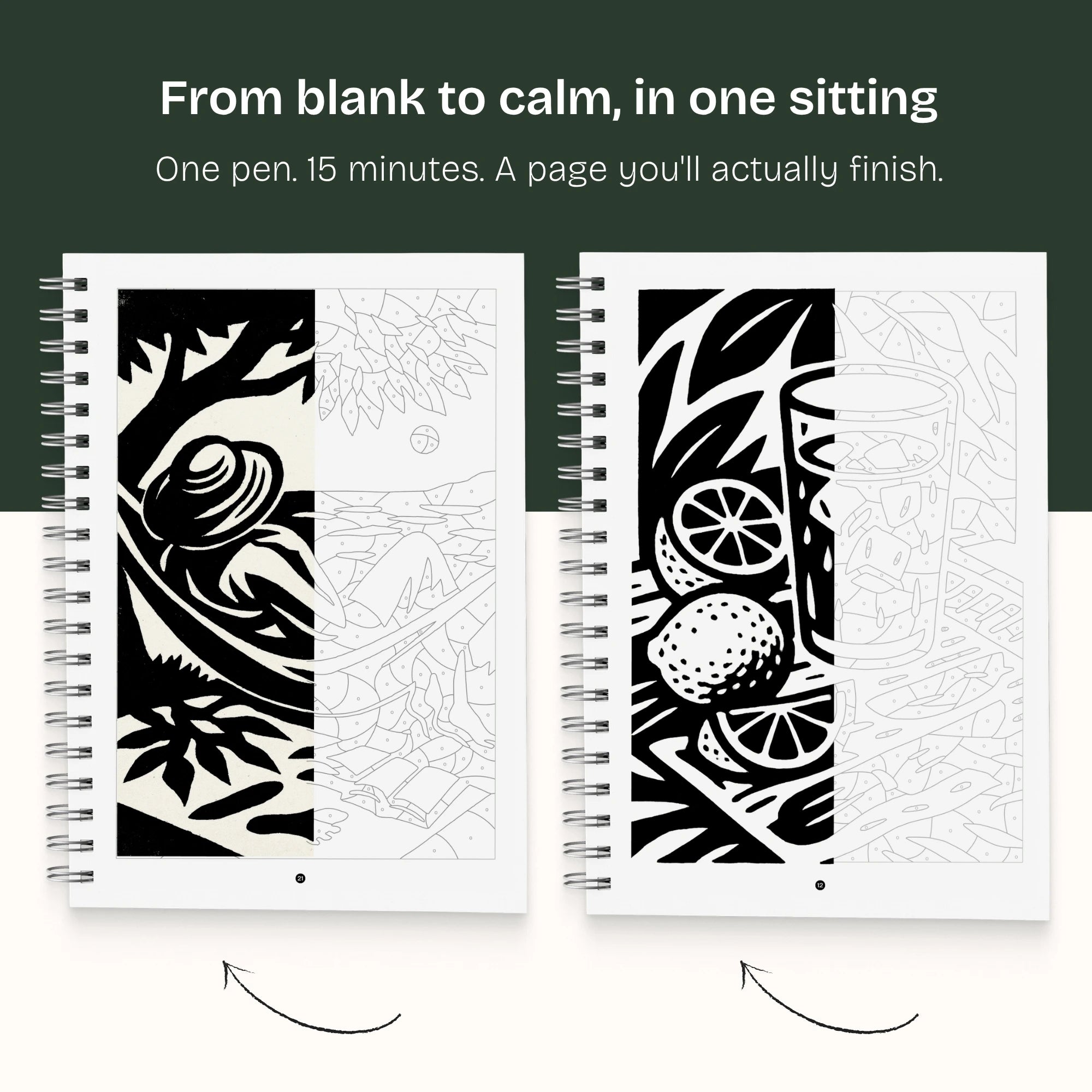 Still&Slow One Colour Colouring Book Summer Edition