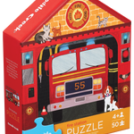 CROCODILE CREEK - FLAT HOUSE PUZZLE 50 PC | FIRE HOUSE