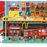 CROCODILE CREEK - FLAT HOUSE PUZZLE 50 PC | FIRE HOUSE