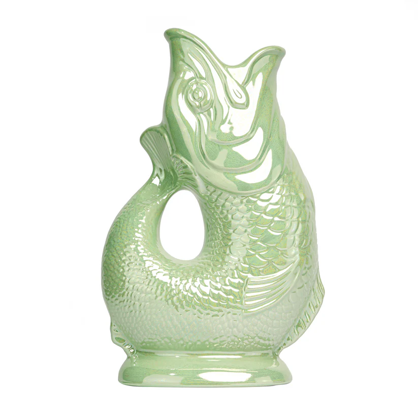 THE ORIGINAL GLUGGLE JUG FACTORY - ORIGINAL GLUGGLE JUG (XL) | PISTACHIO LUSTRE 