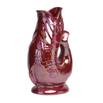 THE ORIGINAL GLUGGLE JUG FACTORY - ORIGINAL GLUGGLE JUG (XL) | CRANBERRY LUSTRE