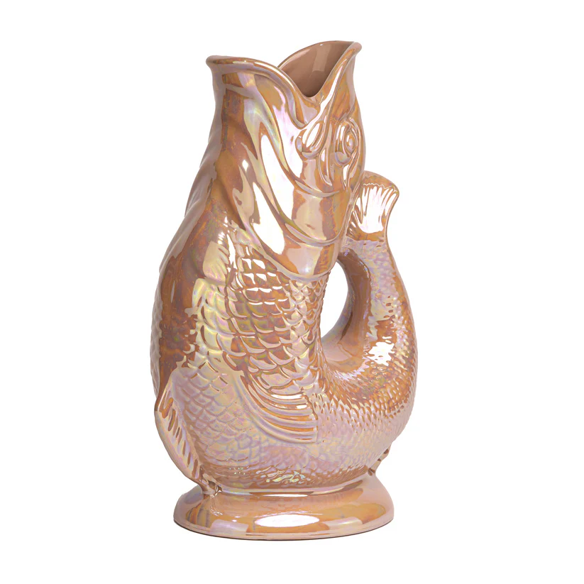 THE ORIGINAL GLUGGLE JUG FACTORY - ORIGINAL GLUGGLE JUG (XL) | TAN LUSTRE