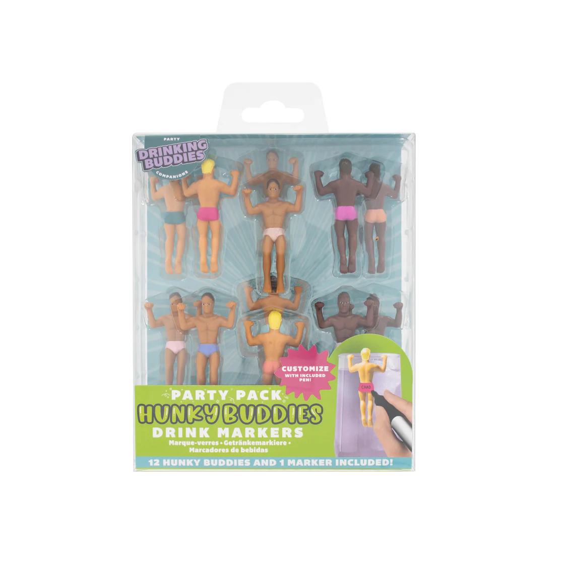 NPW - PARTY PACK DRINK MARKERS | SET OF 12