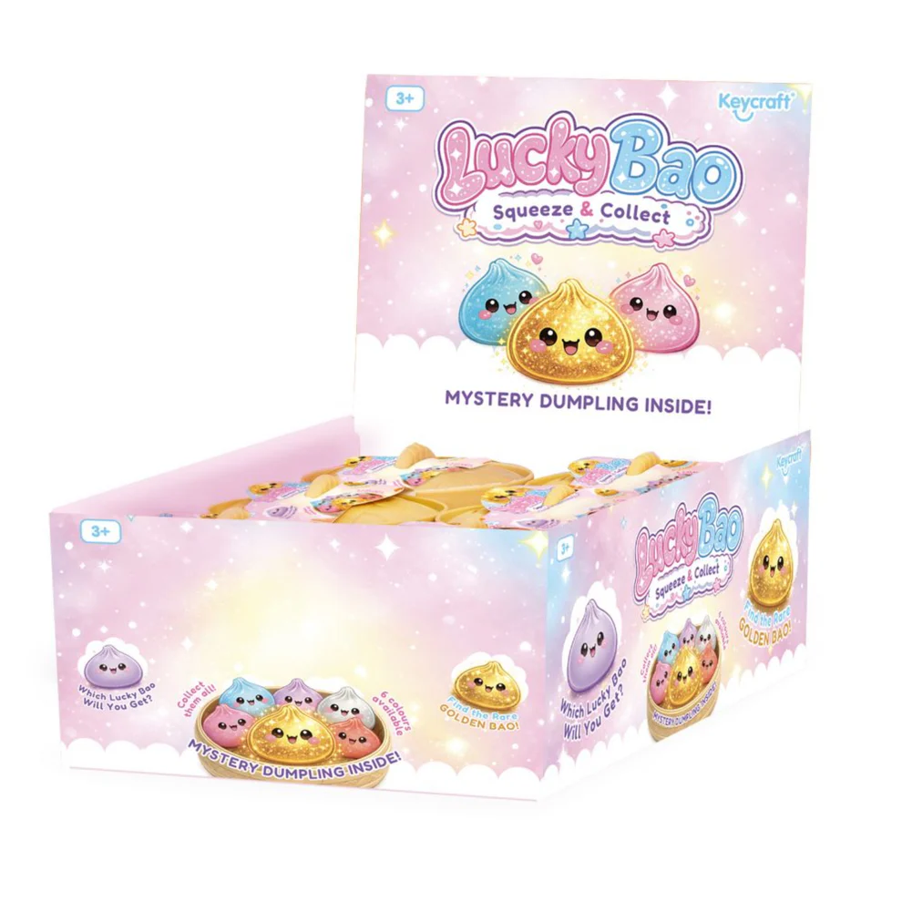 KEYCRAFT - LUCKY BAO MYSTERY DUMPLING SQUISH (LARGE - 10CM) | ASSORTED