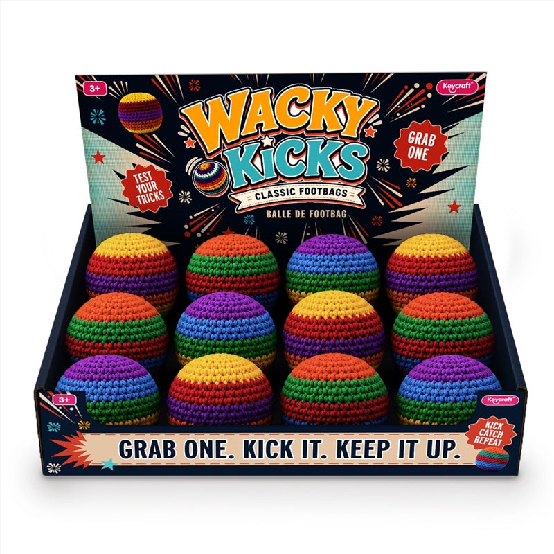 KEYCRAFT - WACKY KICKS CLASSIC FOOTBAGS (HACKY SACKS) | ASSORTED