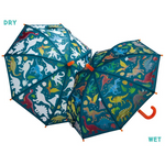 FLOSS & ROCK - COLOUR CHANGING UMBRELLA | DINOSAUR