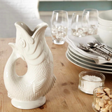 THE ORIGINAL GLUGGLE JUG FACTORY - ORIGINAL GLUGGLE JUG (XL) | WHITE