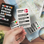 GIFT REPUBLIC - HOW TO F*CKING SWEAR AROUND THE WORLD CARDS