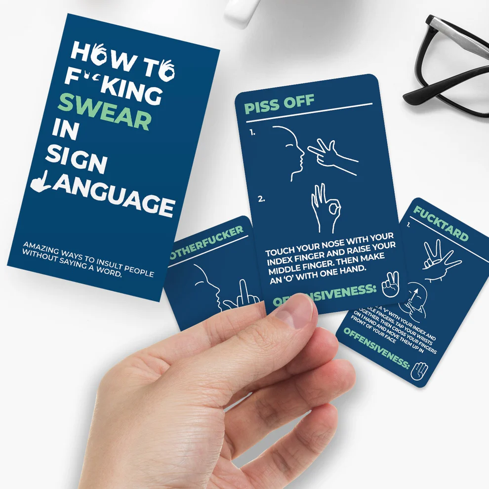 GIFT REPUBLIC - HOW TO SWEAR IN SIGN LANGUAGE