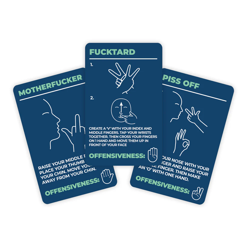 GIFT REPUBLIC - HOW TO SWEAR IN SIGN LANGUAGE