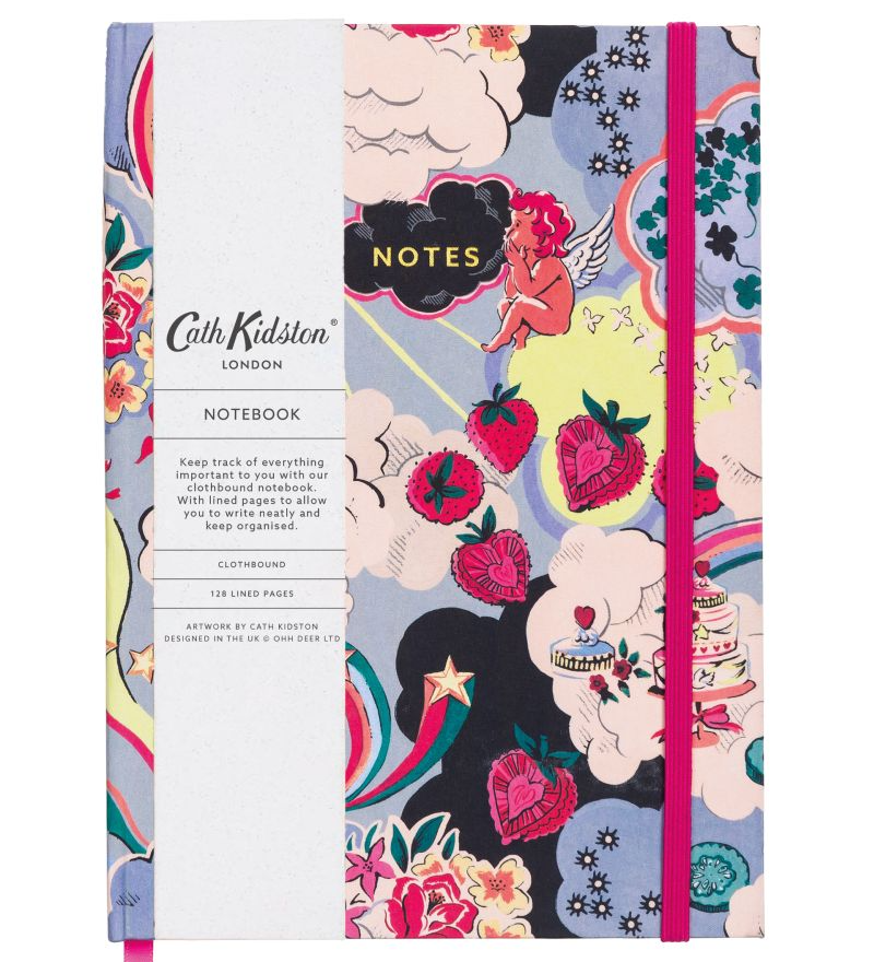 CATH KIDSTON - A5 SOFT CLOTH NOTEBOOK | SILVER LININGS