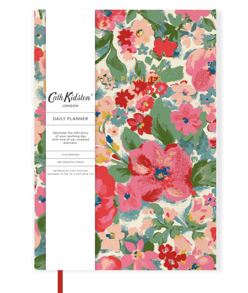 CATH KIDSTON - A5 SOFT CLOTH COVER DAILY PLANNER | PAINTERLY FLORAL