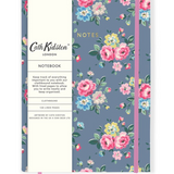 CATH KIDSTON - A5 HARD CLOTH COVER NOTEBOOK | SLATE GREY FLORAL