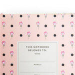 CATH KIDSTON - A5 SOFT CLOTH COVER NOTEBOOK | PAINTED PANSIES