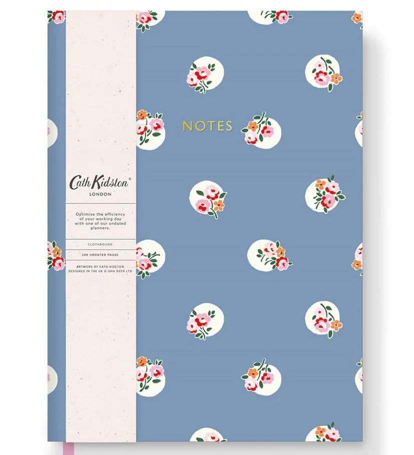 CATH KIDSTON - A5 SOFT CLOTH NOTEBOOK | FLORAL SPOT