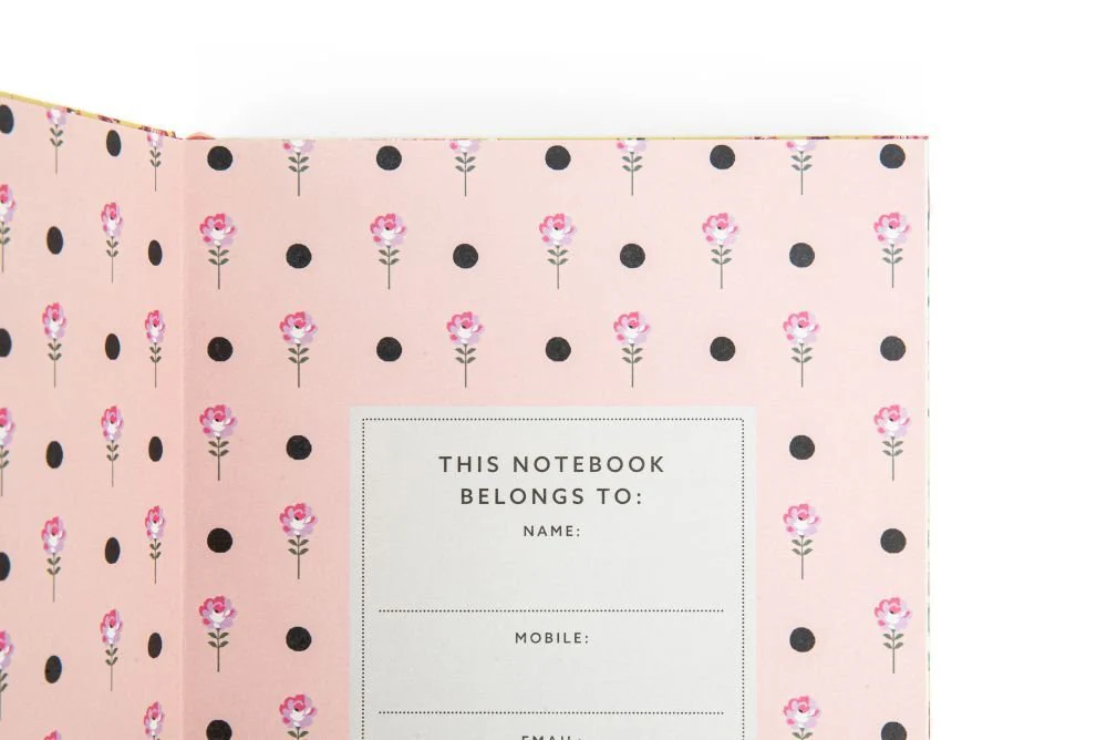 CATH KIDSTON - A5 SOFT CLOTH NOTEBOOK | FLORAL SPOT