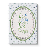 CATH KIDSTON - A6 TEXTURED SOFT COVER NOTEBOOK | BLUE & CREAM ROOTS VIGNETTE
