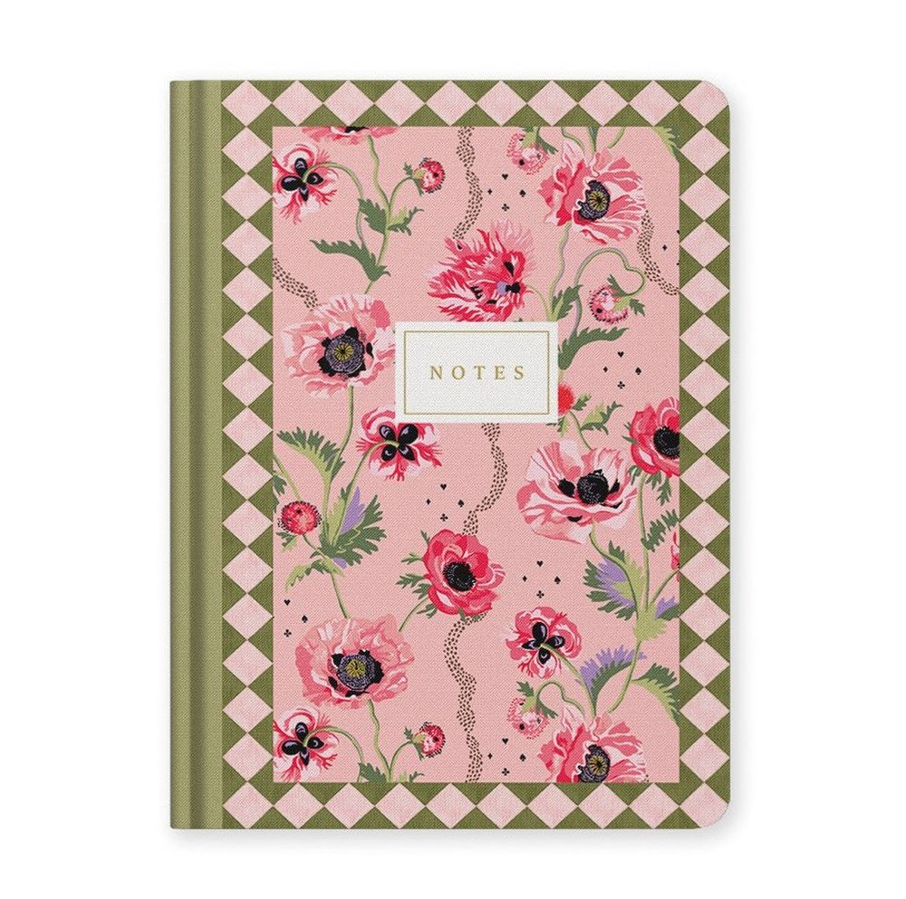 CATH KIDSTON - B6 PREMIUM HARD COVER NOTEBOOK | PINK POPPIES