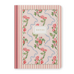 CATH KIDSTON - B6 PREMIUM HARD COVER NOTEBOOK | ROSE FLUTTER STRIPE