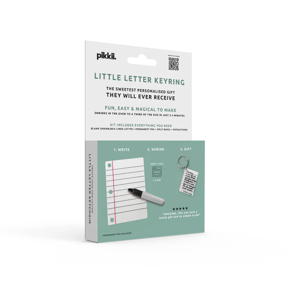PIKKII - KEYRING SHRINK KIT LITTLE LETTER