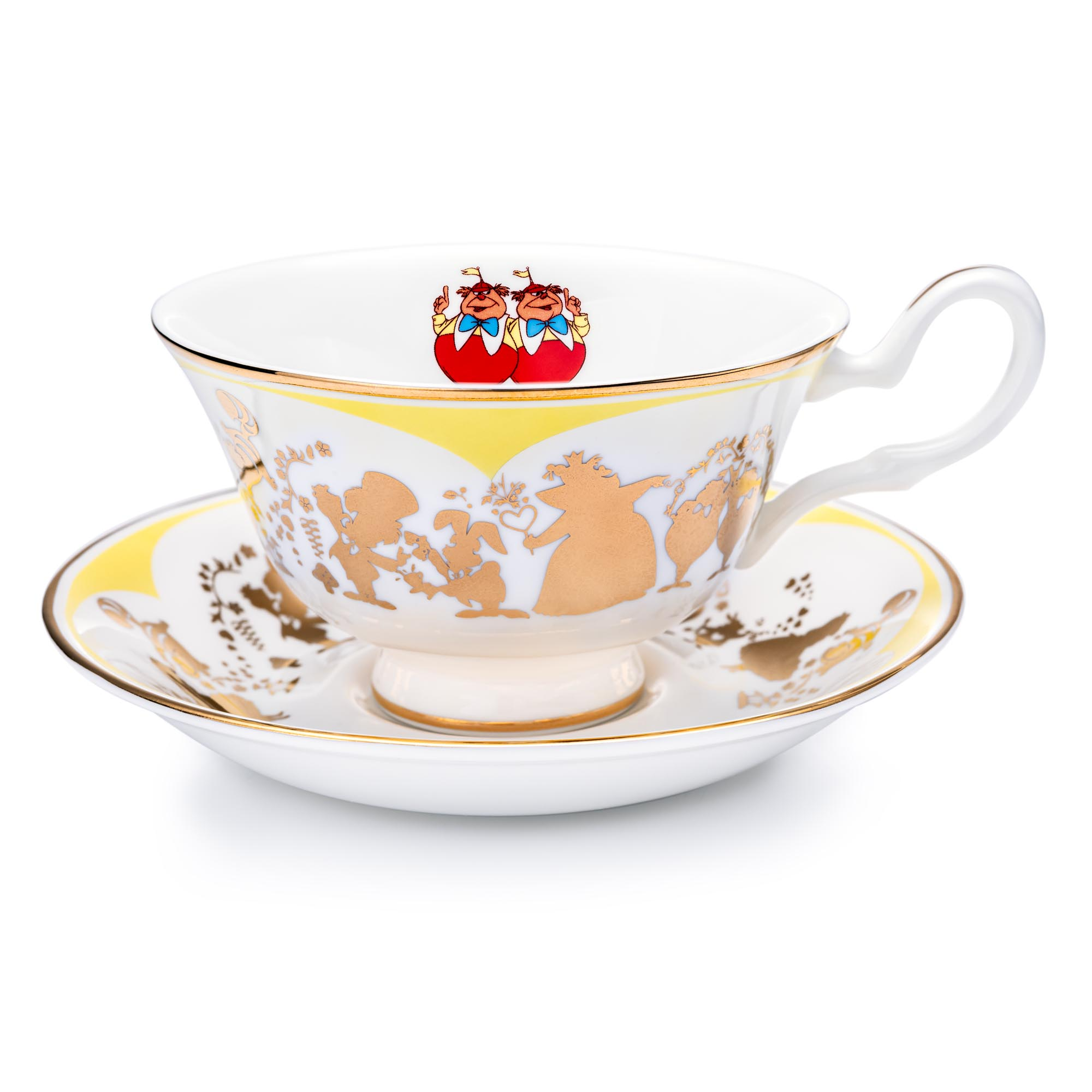 THE ENGLISH LADIES CO - DISNEY PRINCESS | ALICE IN WONDERLAND | TWEEDLEDUM AND TWEEDLEDEE | CUP & SAUCER