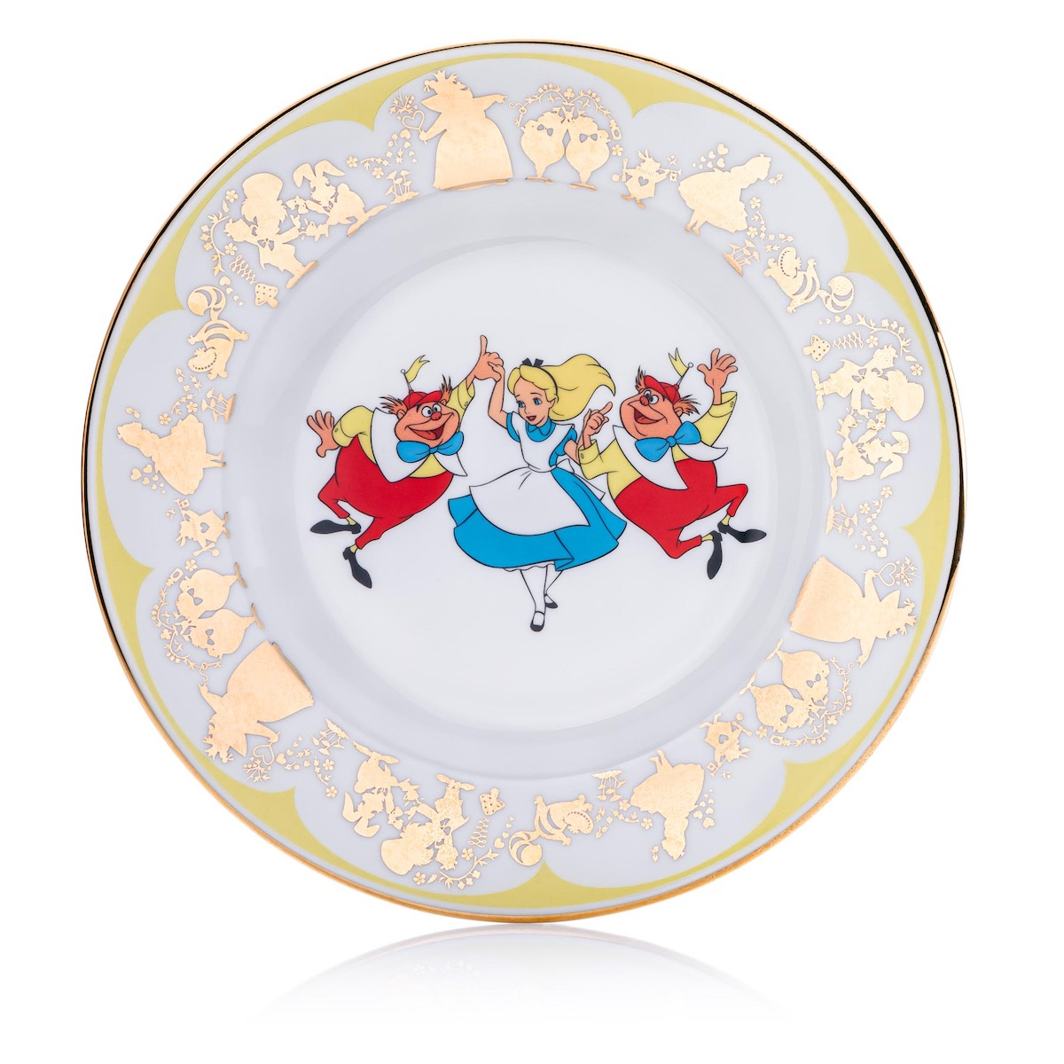 THE ENGLISH LADIES CO - DISNEY PRINCESS | ALICE IN WONDERLAND | TWEEDLEDUM AND TWEEDLEDEE | PLATE