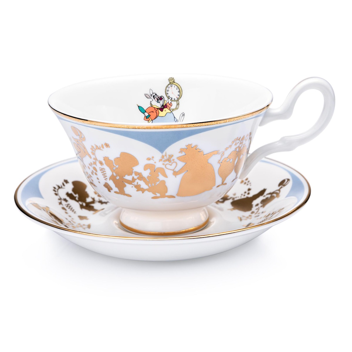 THE ENGLISH LADIES CO - DISNEY PRINCESS | ALICE IN WONDERLAND | WHITE RABBIT | CUP & SAUCER