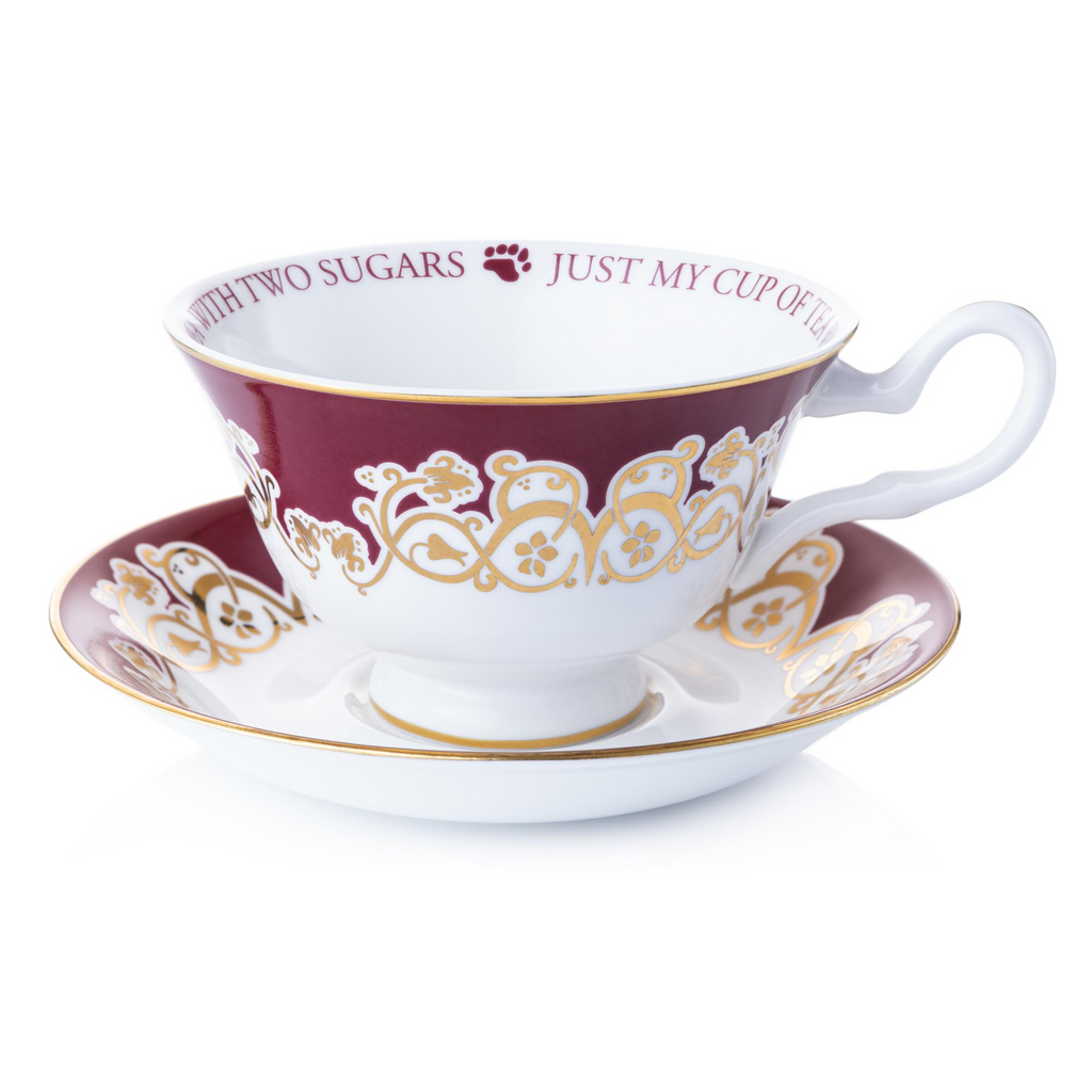 THE ENGLISH LADIES CO - CHARLIE BEARS | CUP & SAUCER | JUST MY CUP OF TEA