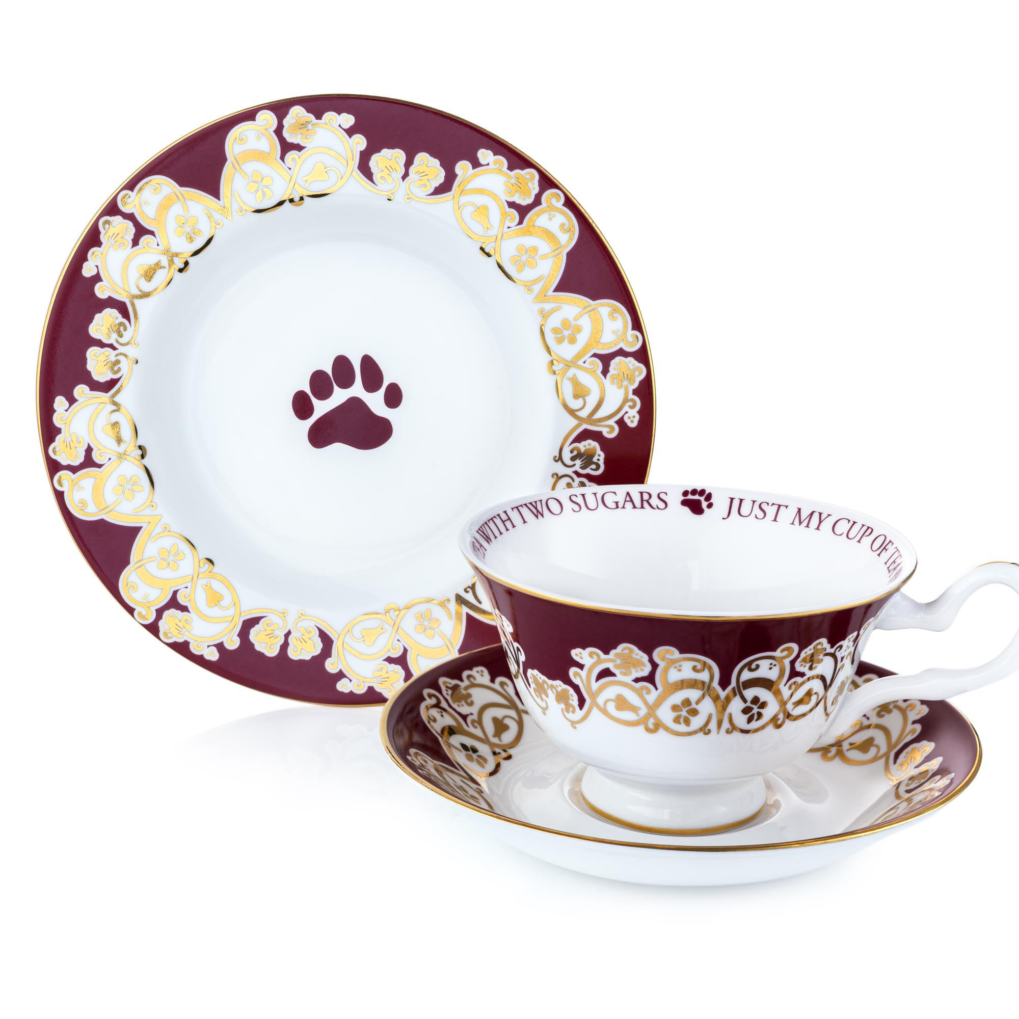 THE ENGLISH LADIES CO - CHARLIE BEARS | CUP & SAUCER | JUST MY CUP OF TEA