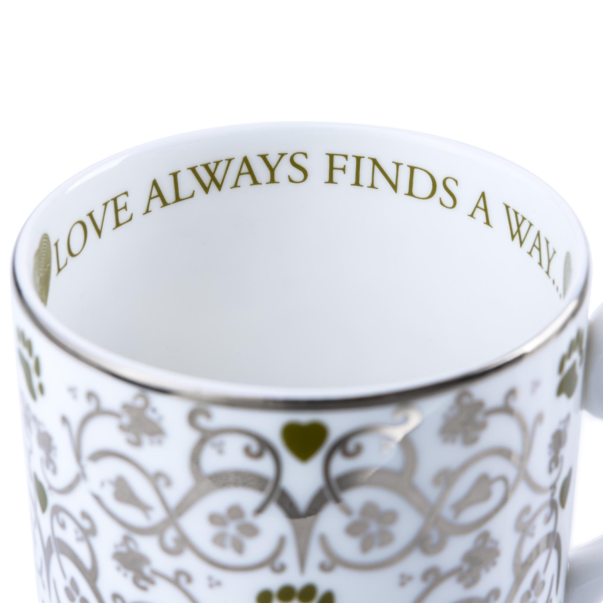 THE ENGLISH LADIES CO - CHARLIE BEARS | LABYRINTH CUP & SAUCER | LOVE ALWAYS FINDS A WAY