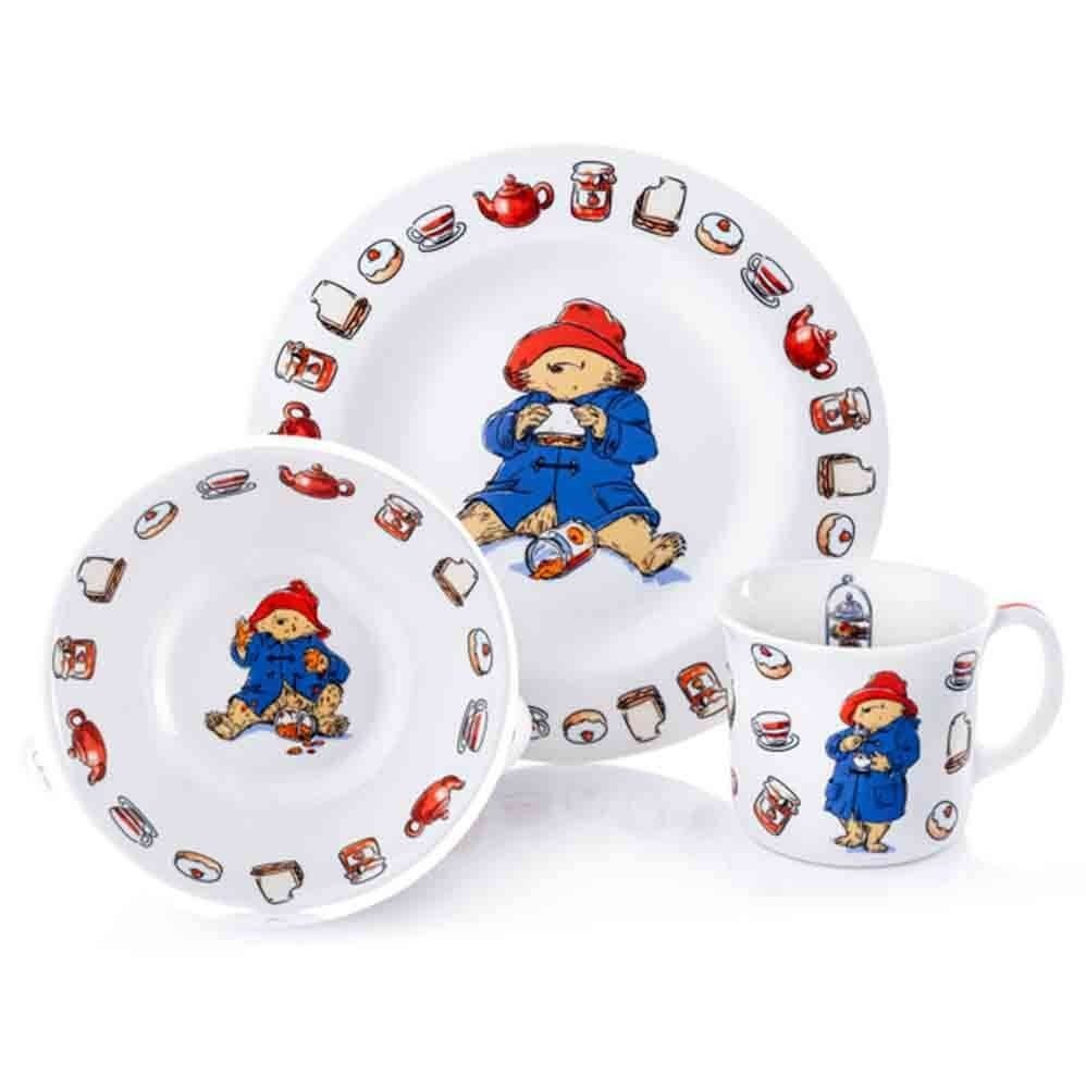 THE ENGLISH LADIES CO - PADDINGTON BEAR | CHILDREN'S TABLEWARE 3PC SET